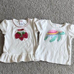 Gymboree White Short-Sleeve Tops